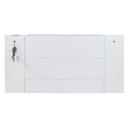 Murphy Wall Bed with Drawers White Finish