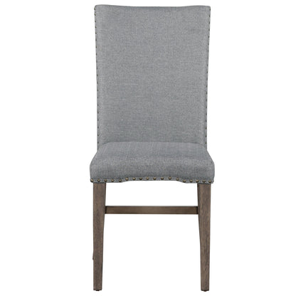 Dining Set with Cushioned Chairs Brown