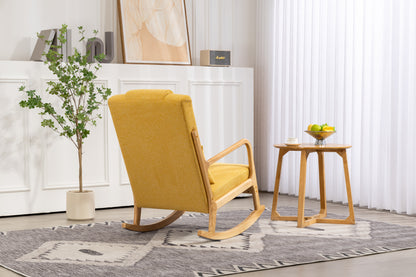 Upholstered Rocking Chair Gray