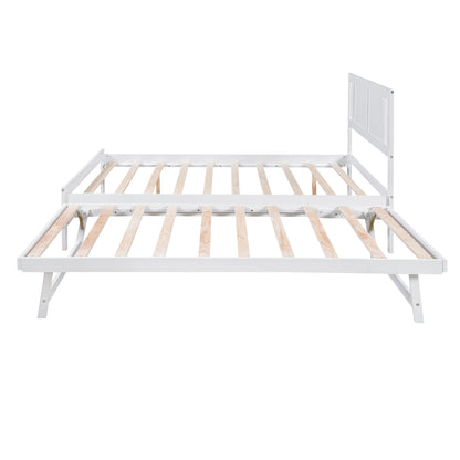 Adjustable Platform Bed Frame White
