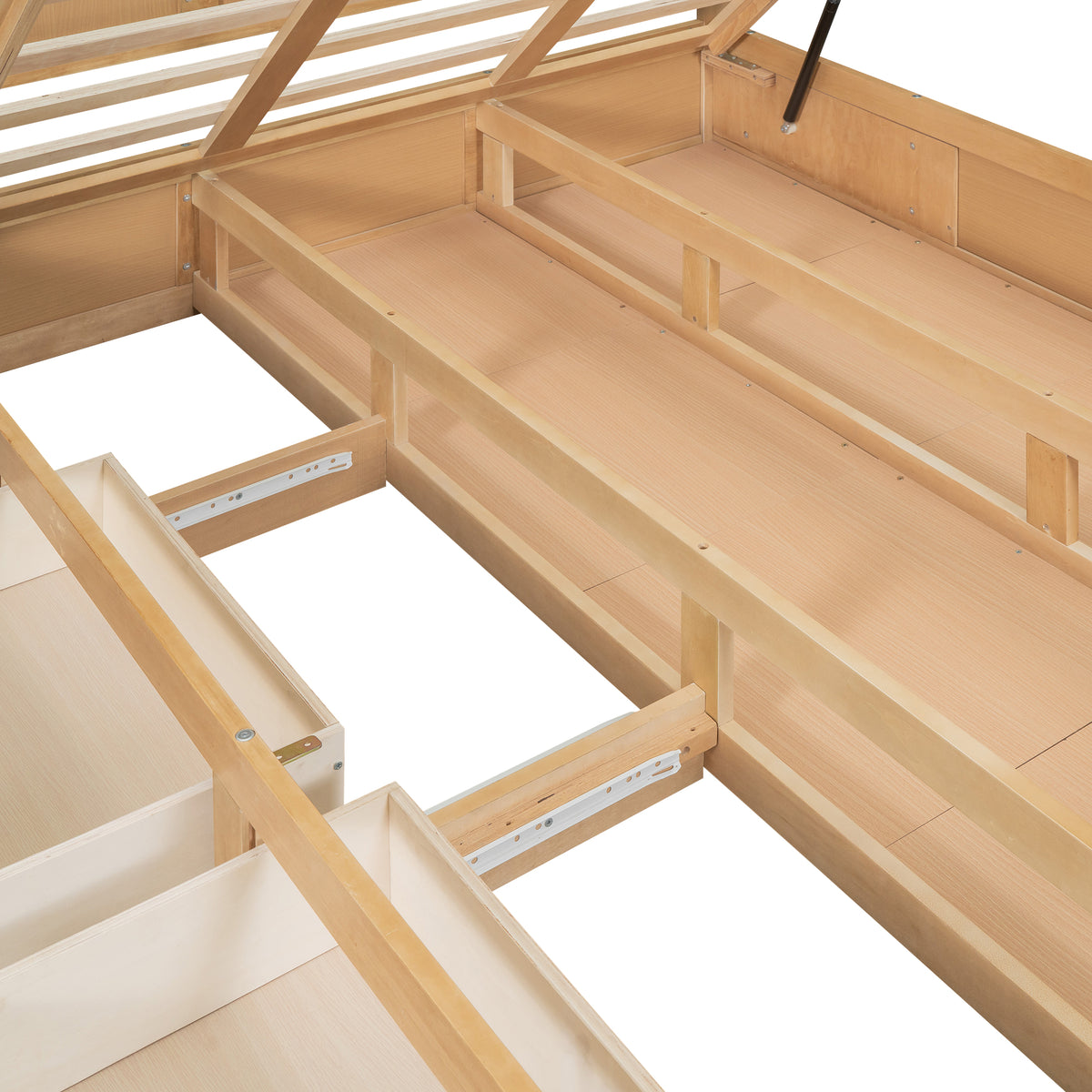 Full Wood Platform Bed