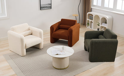 Sheepskin Armchair in Seaweed Green