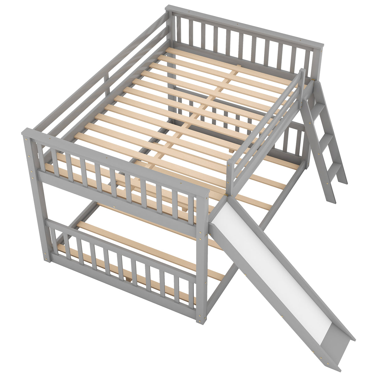 Full Bunk Bed Gray