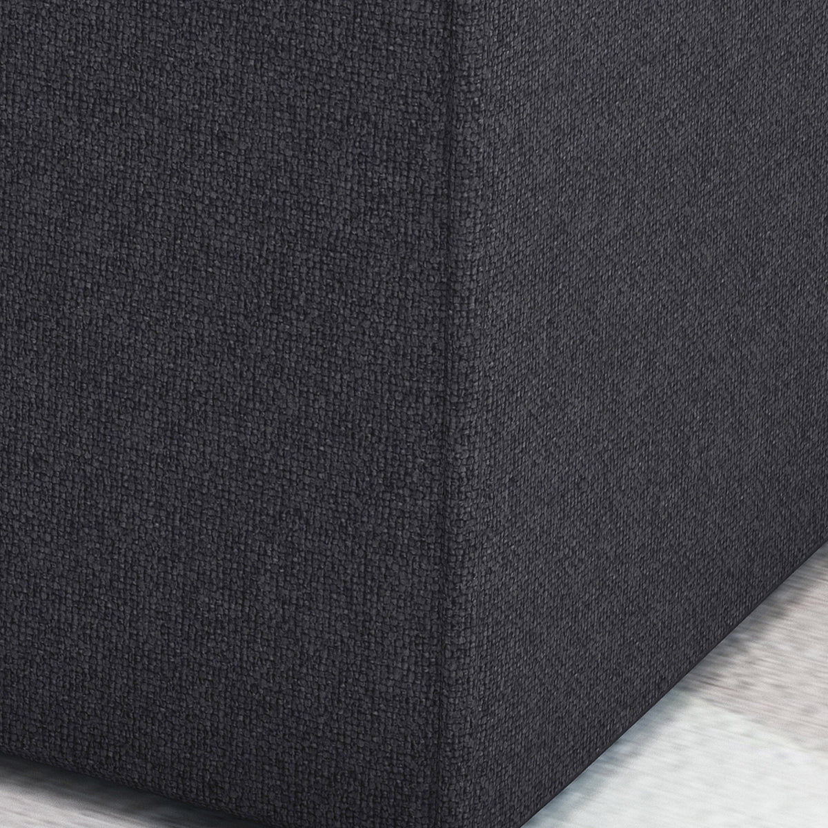 Modern Ottoman with Storage and Wooden Legs