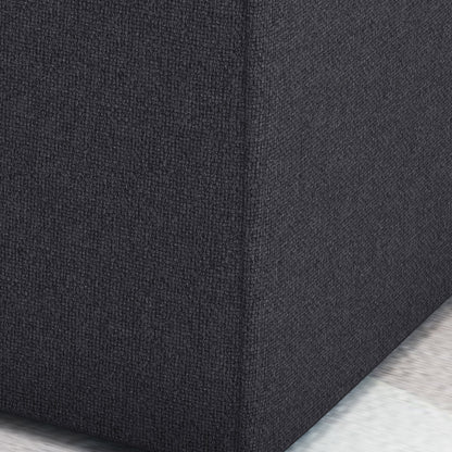 Modern Ottoman with Storage and Wooden Legs