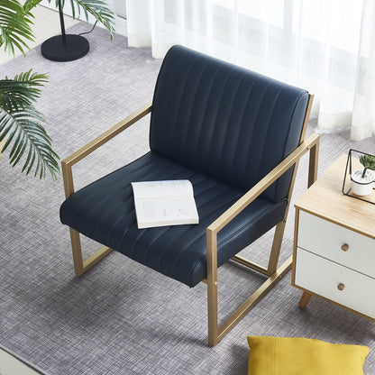 Modern PU Leather Dining Chair Black