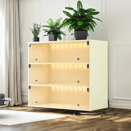 White LED Shoe Storage Tower