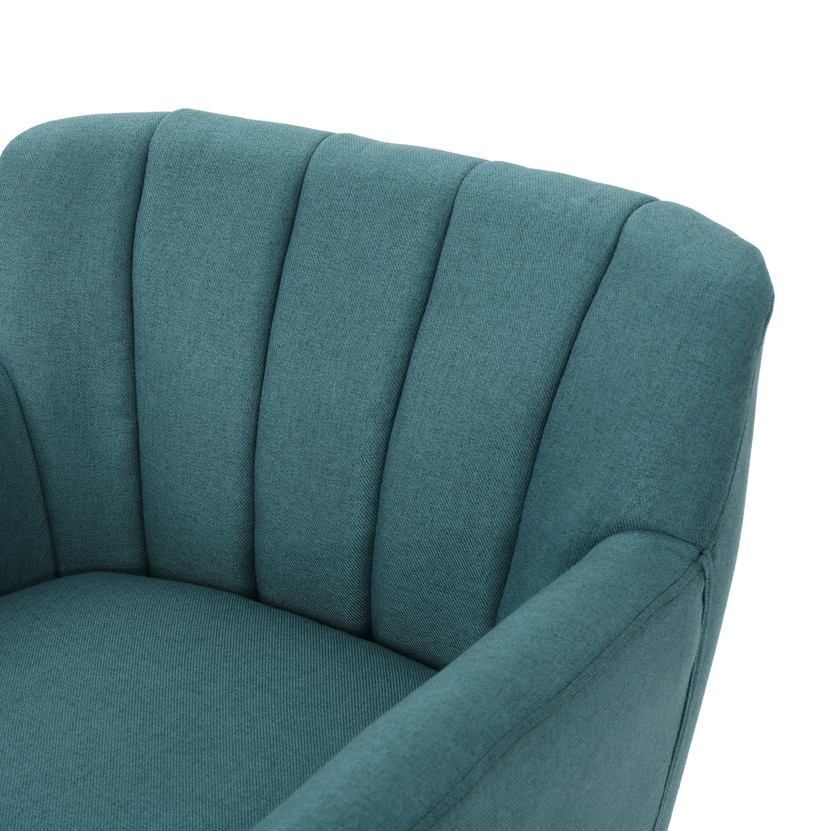 Mid-Century Dark Teal Accent Chair