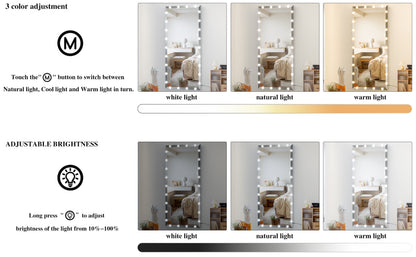 Hollywood LED Vanity Mirror White
