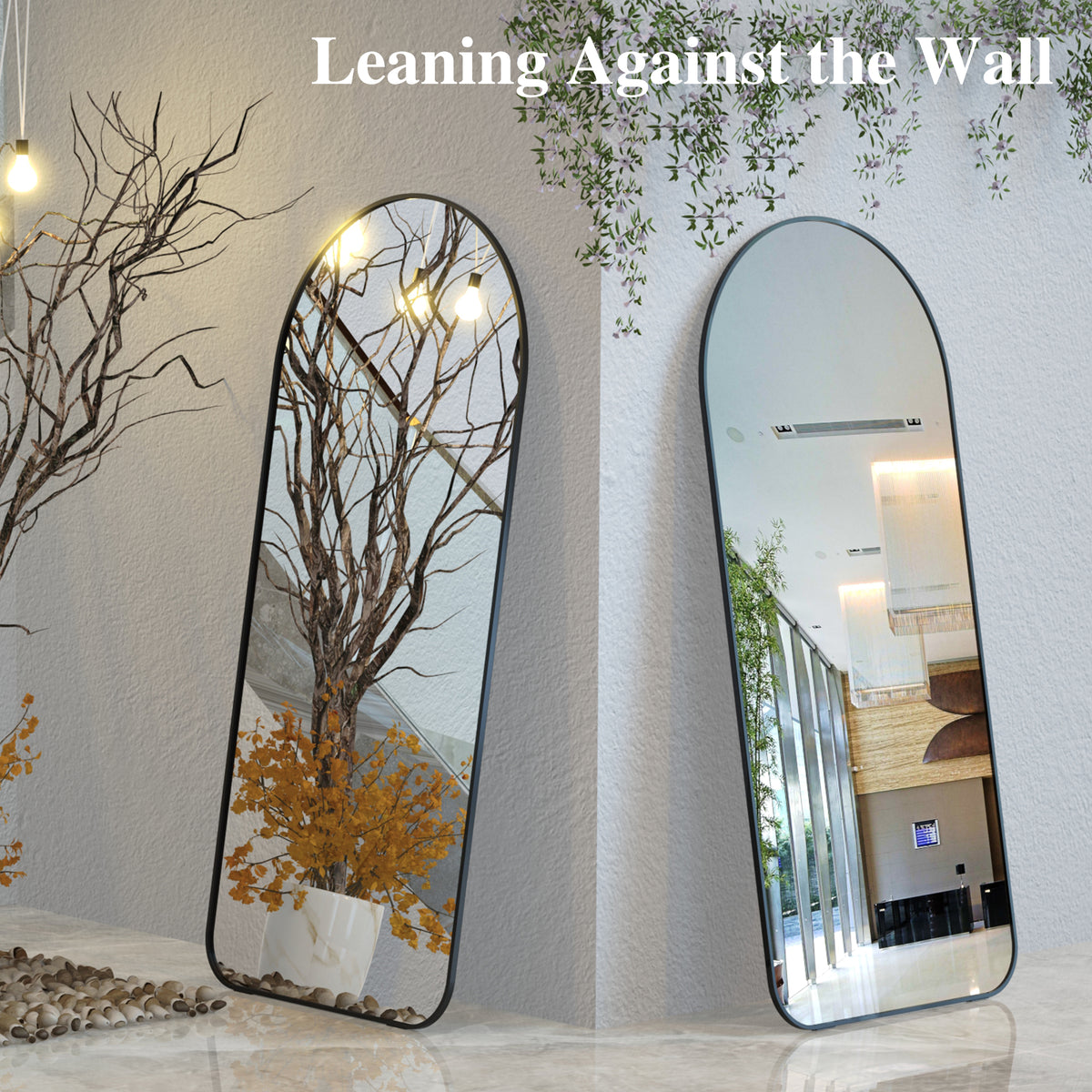 Oversized Full Body Mirror Black