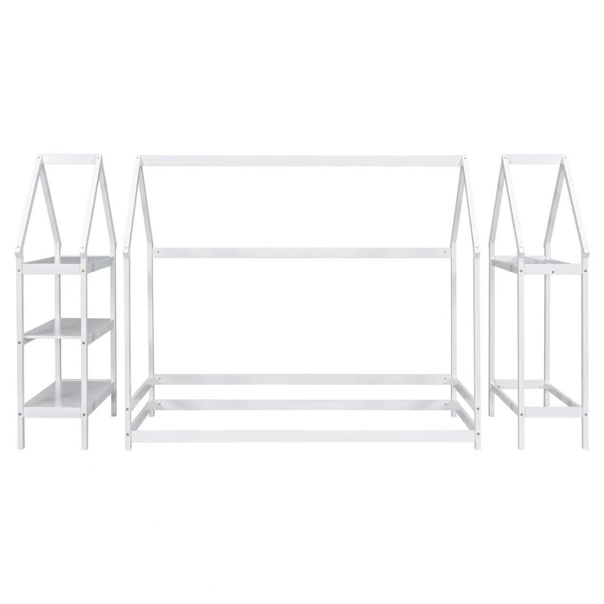 Twin House Bed White