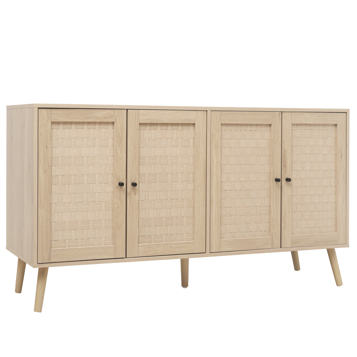 4-Door Accent Sideboard with Adjustable Shelves