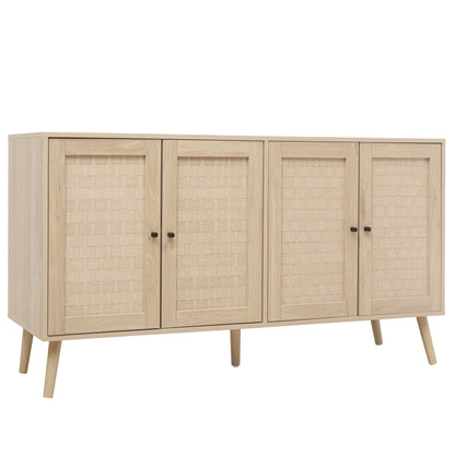 4-Door Accent Sideboard with Adjustable Shelves