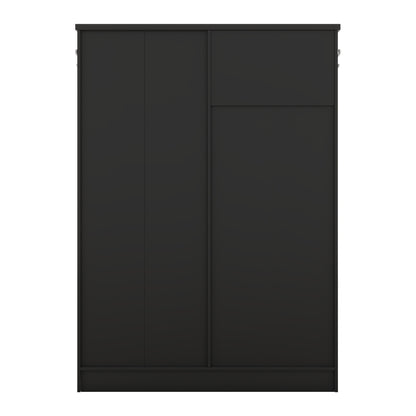 Hall Tree Storage Cabinet Black