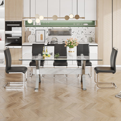 Glass Dining Table Modern Sleek Design