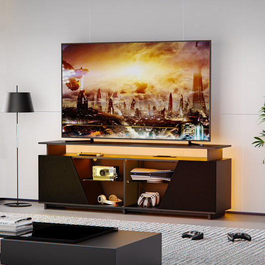 LED Gaming TV Stand with Storage