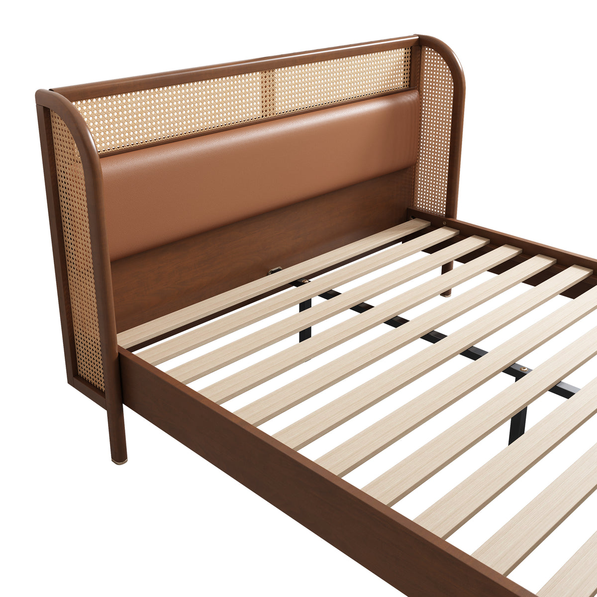 Platform Queen Bed – Walnut Weave Bedroom Collection