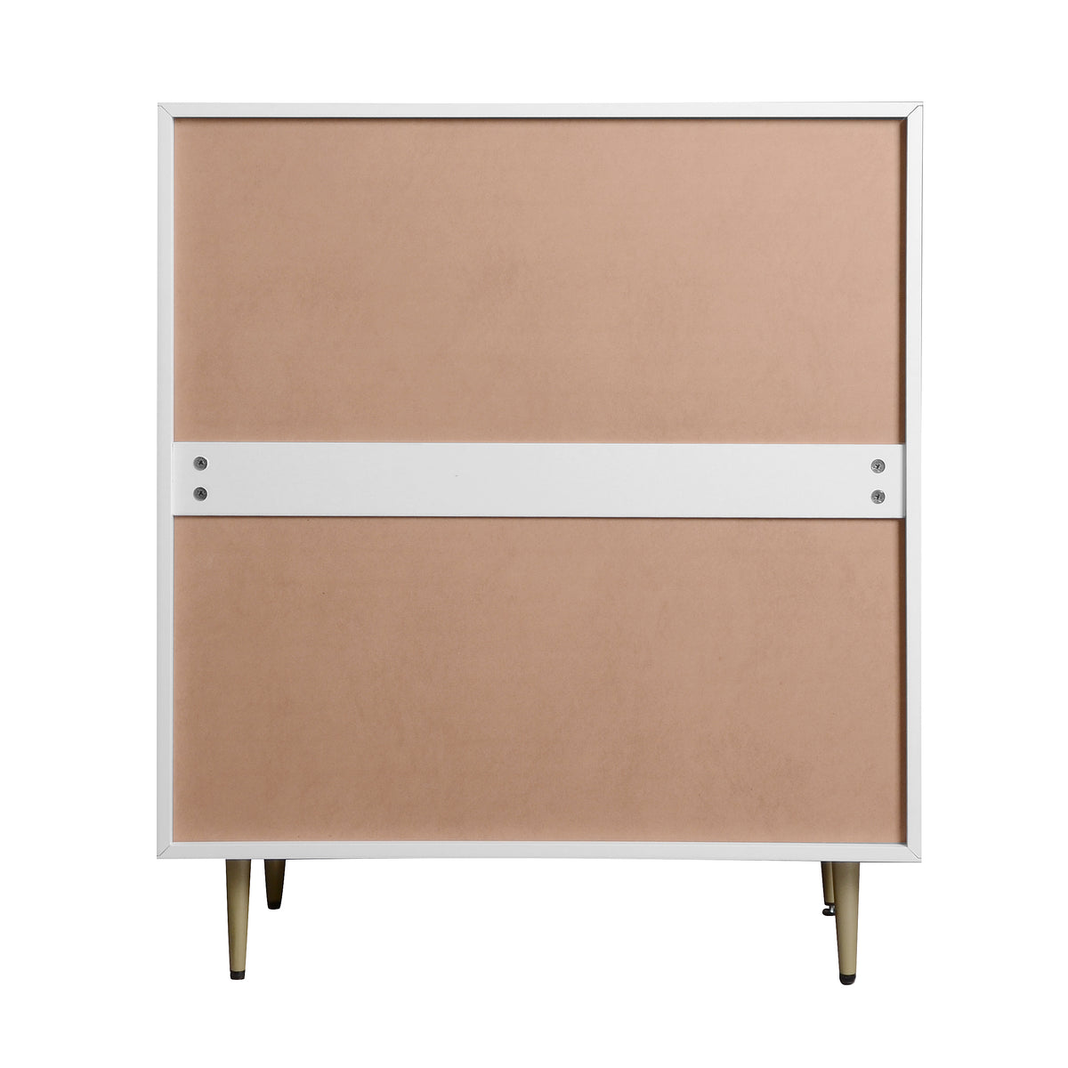 Wooden 4-Drawer Dresser Gray Finish