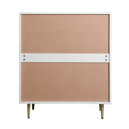 Wooden 4-Drawer Dresser Gray Finish