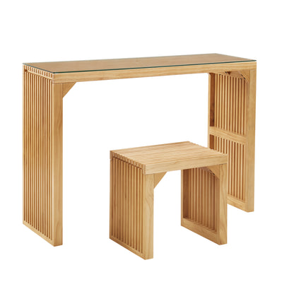 Pine Wood Dining Bench Natural Finish