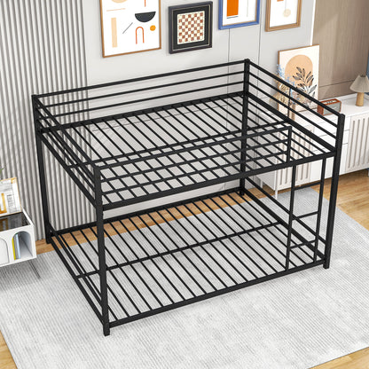 Full Metal Bunk Bed Heavy Duty Black