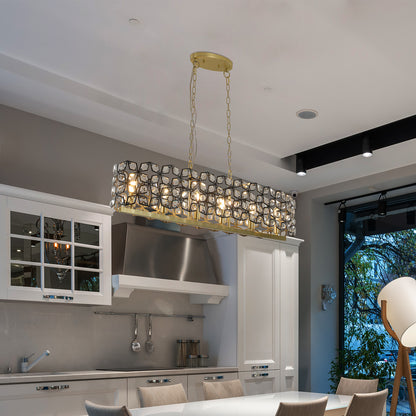 Champagne Gold Crystal Chandelier