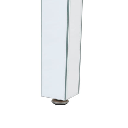 Crystal Base Coffee Table Silver