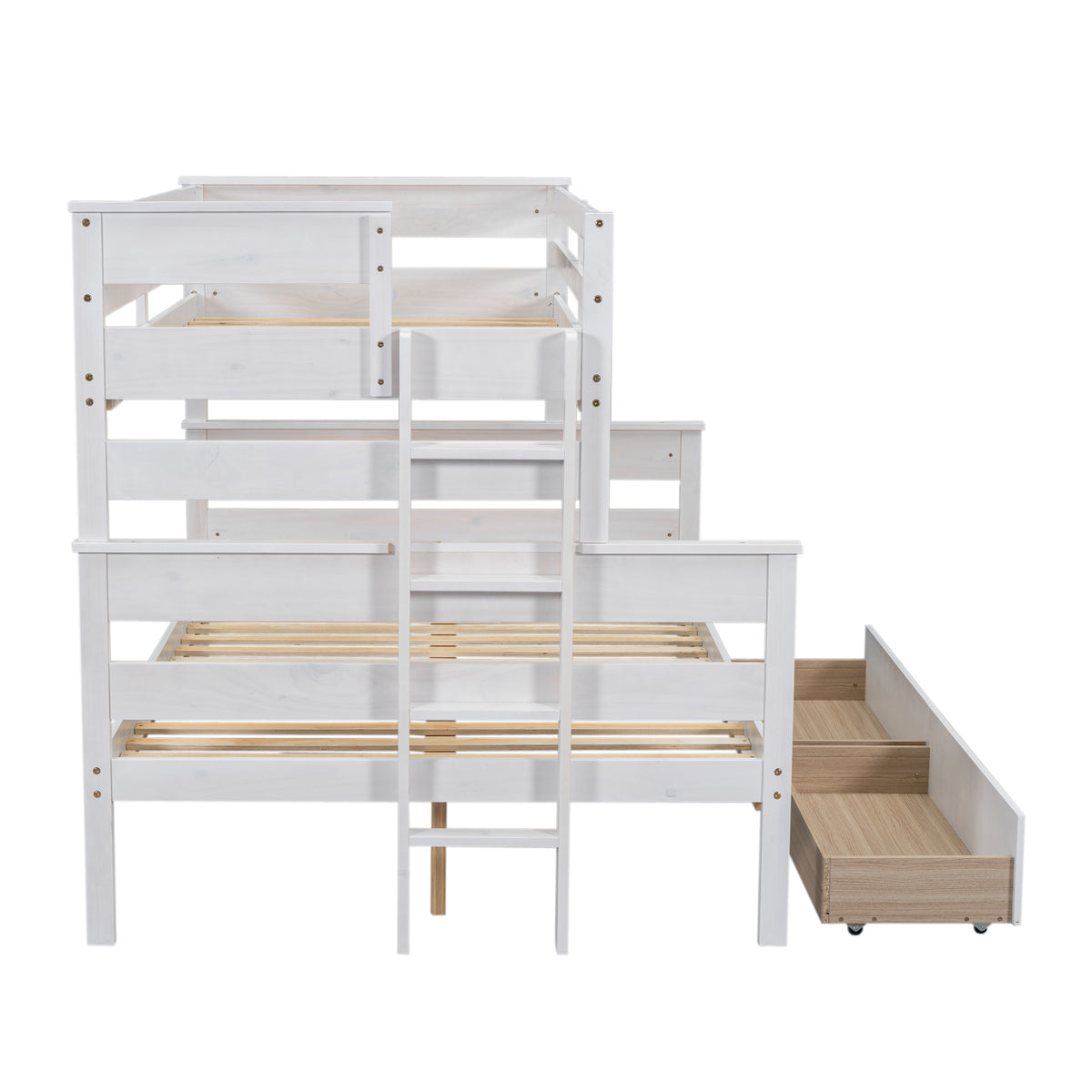 Twin over Full Bunk Bed White