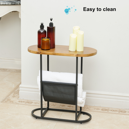 Acacia Wood Side Table Set (2 pcs)