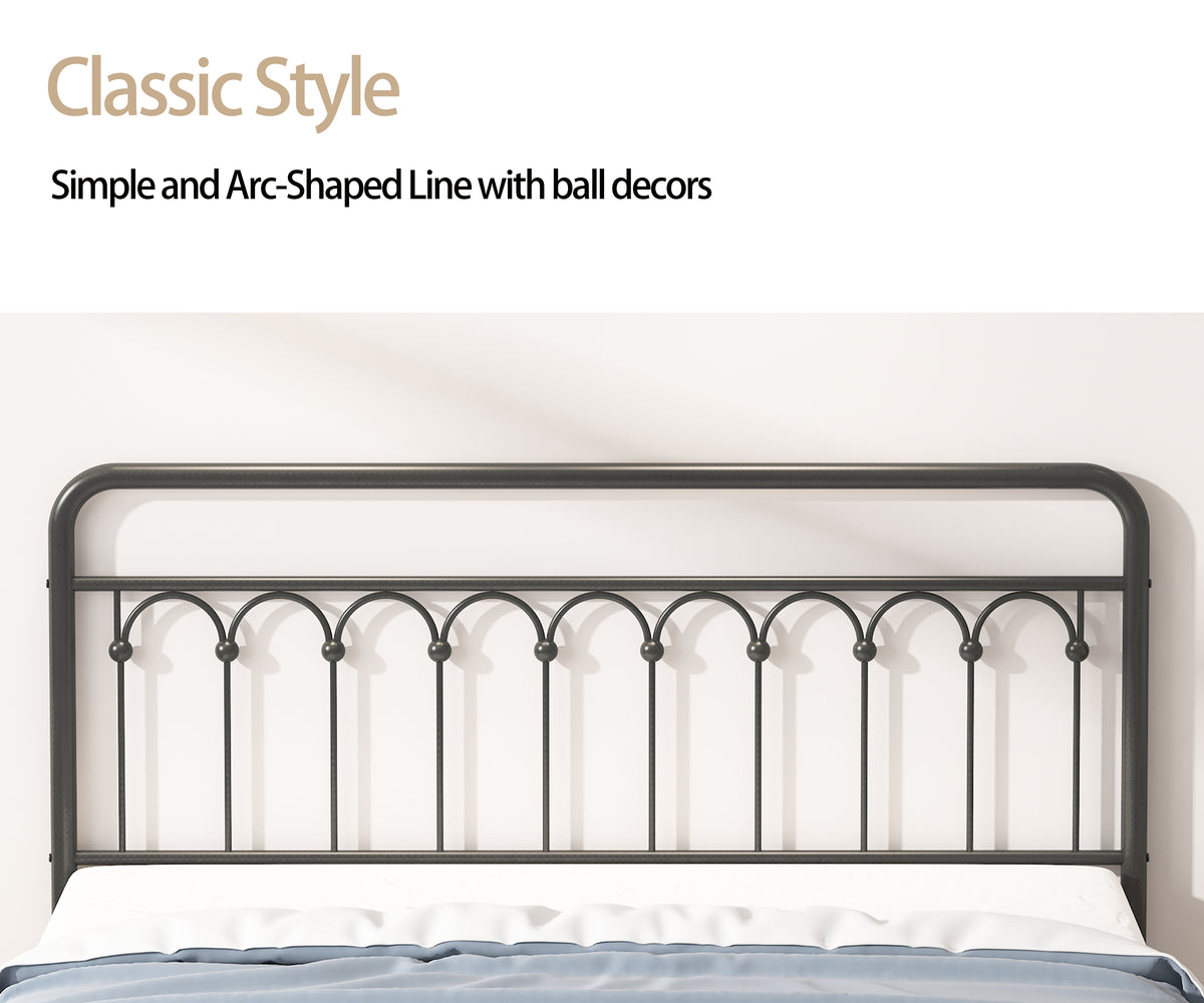 Tara Metal Platform Bed Black