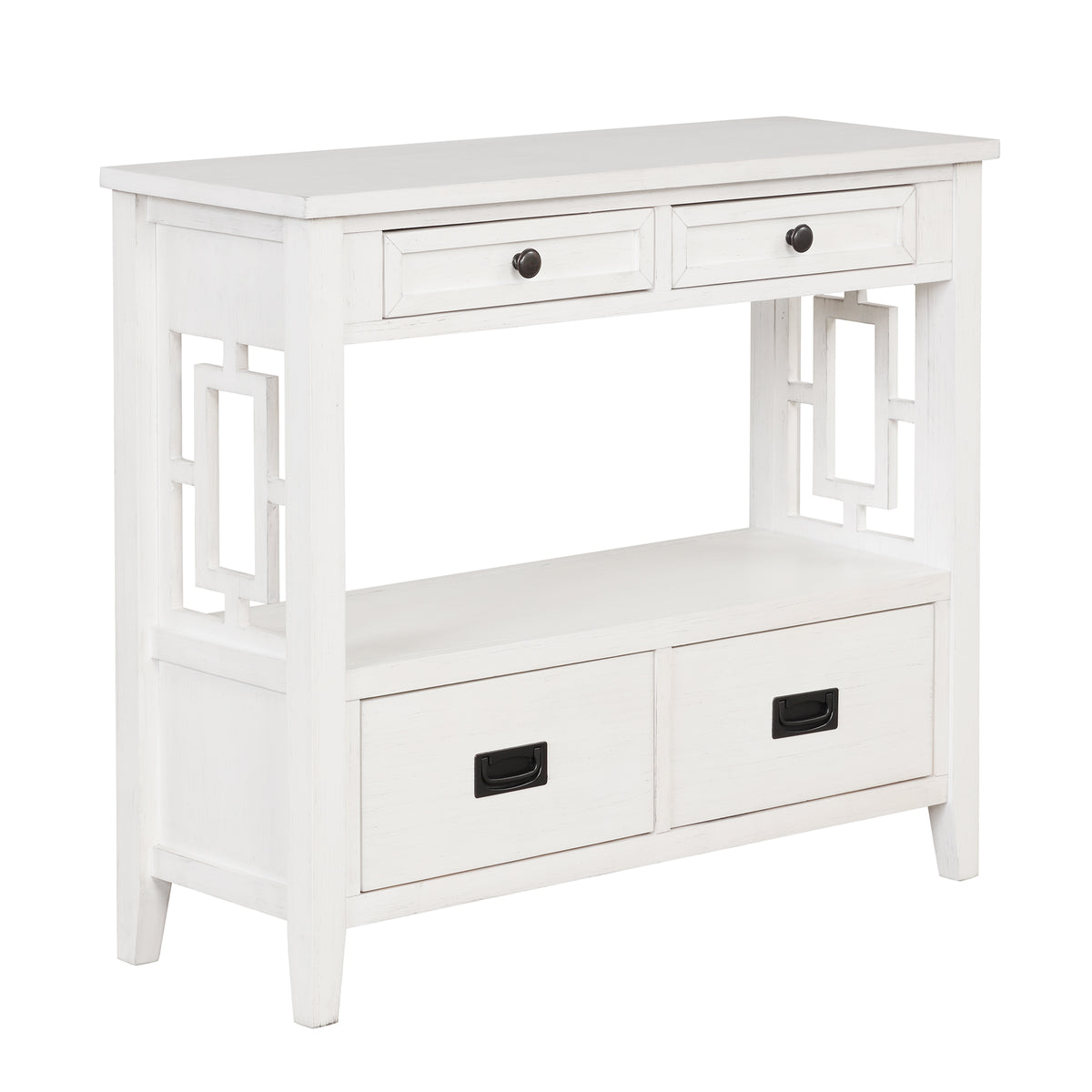 Farmhouse Console Table Antique White