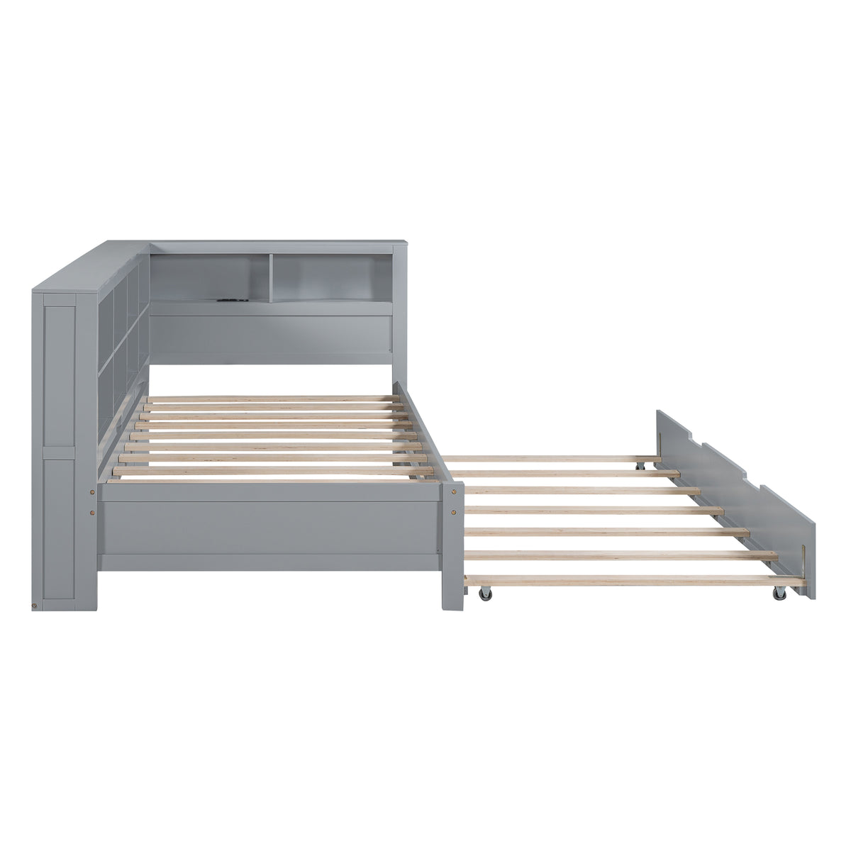 Wooden Twin Daybed Gray