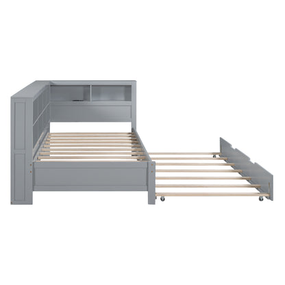 Wooden Twin Daybed Gray