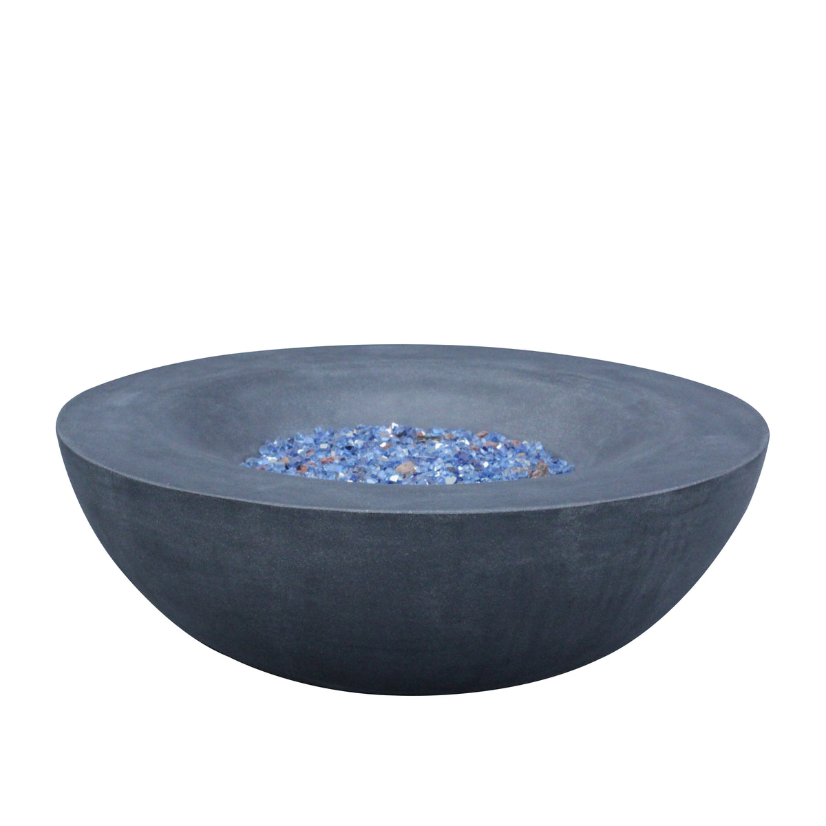 42-Inch Concrete Fire Pit Dark Gray