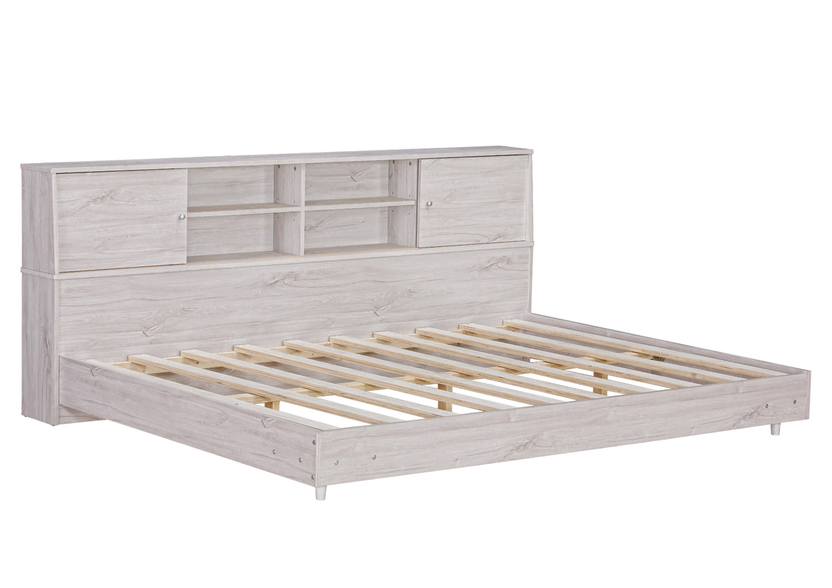 Full Daybed Frame with Bookcases Oak