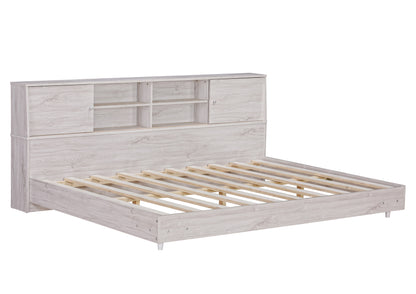 Full Daybed Frame with Bookcases Oak