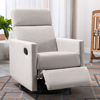Upholstered Rocker Chair Tan
