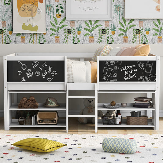 Twin Loft Bed White