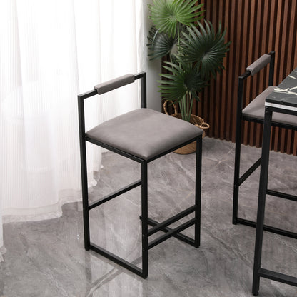 Gray Counter Barstool Set (2 pcs)