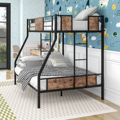 Twin over Full Metal Bunk Bed Silver
