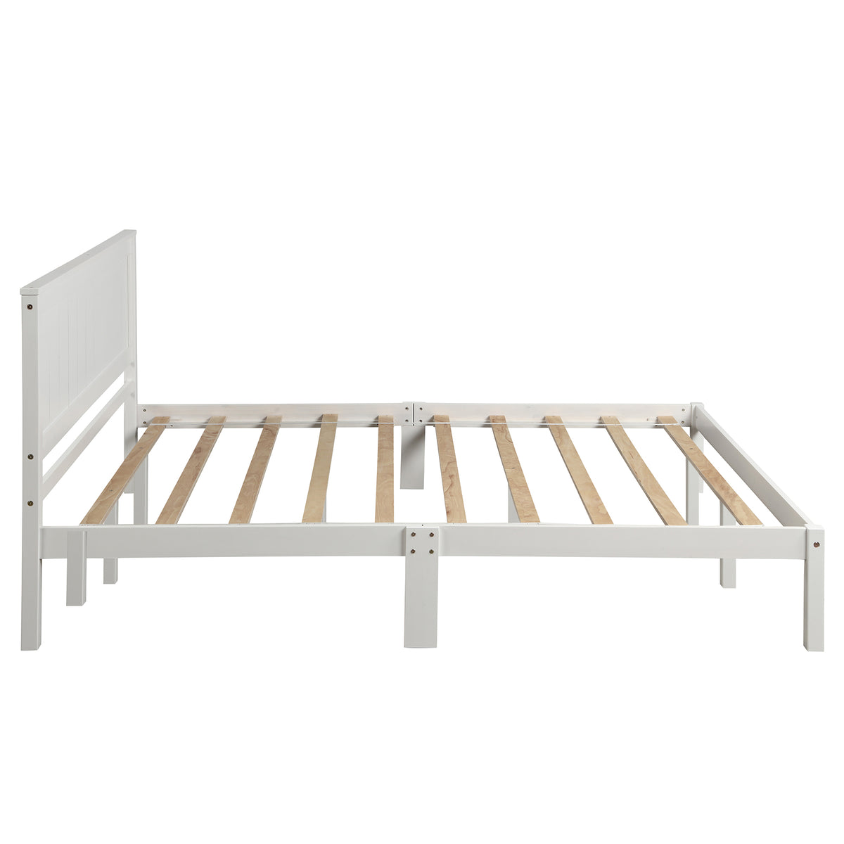 Queen Platform Bed White