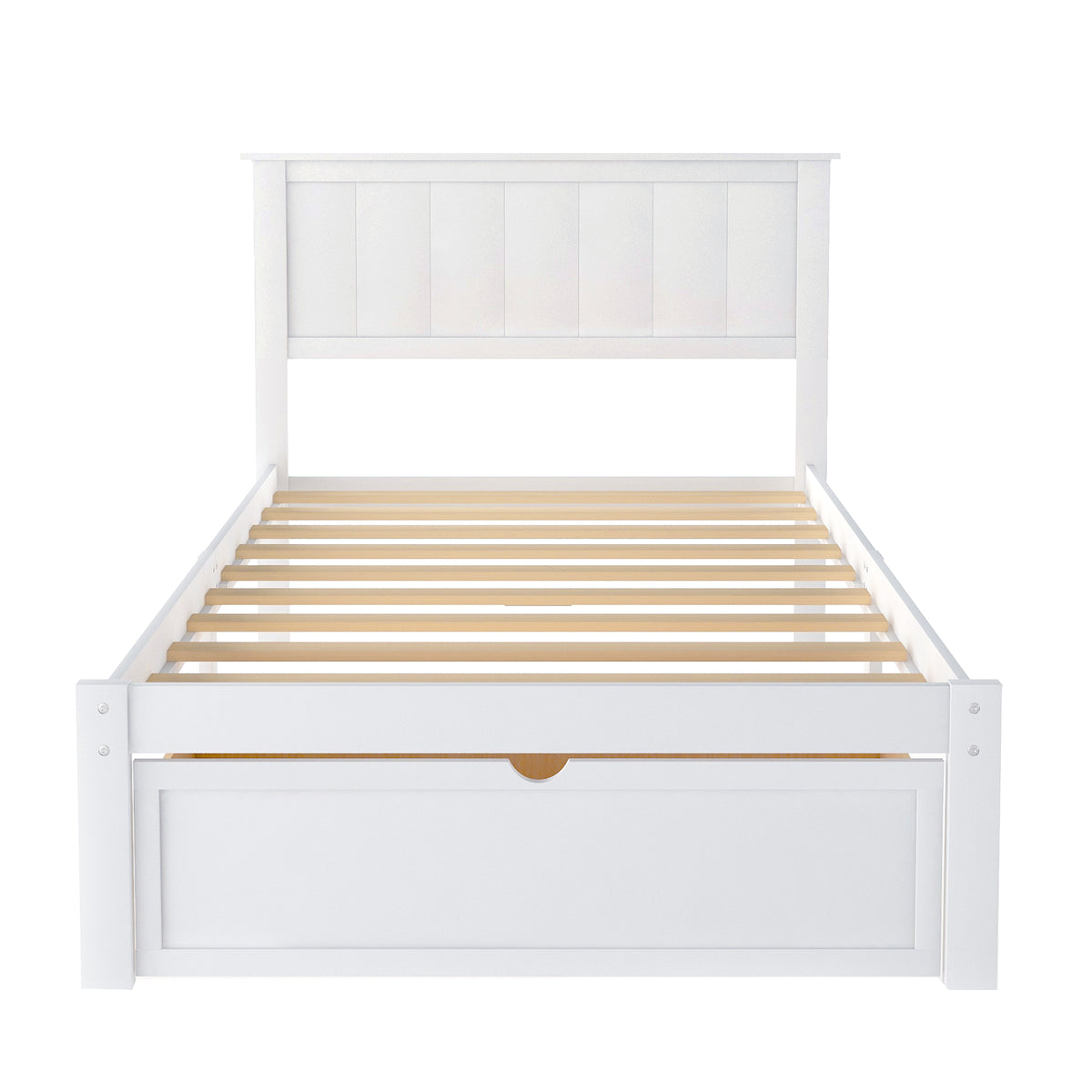 Twin Platform Bed White