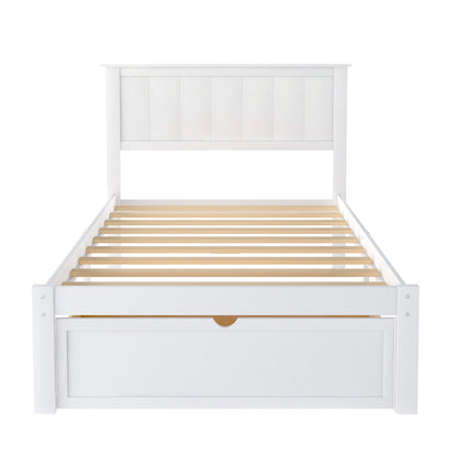 Twin Platform Bed White