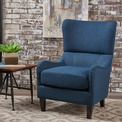 Hi-Back Quentin Sofa Chair Beige Linen