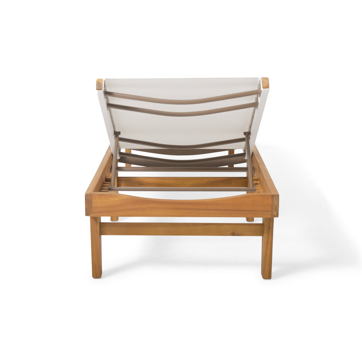 Summerland Outdoor Chaise Lounge – Beige Mesh