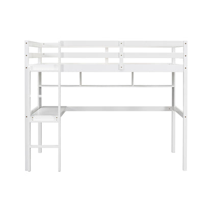 Twin Loft Bed White