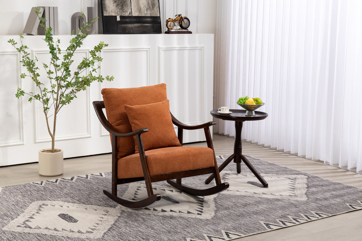 Woven Mid-Century Armchair Gray