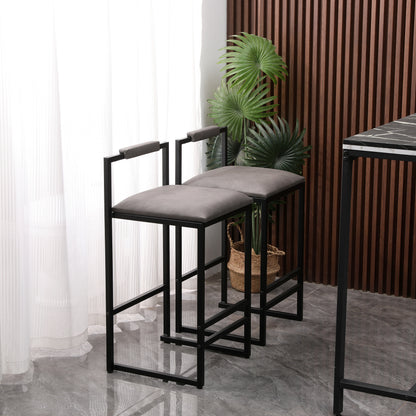 Gray Counter Barstool Set (2 pcs)