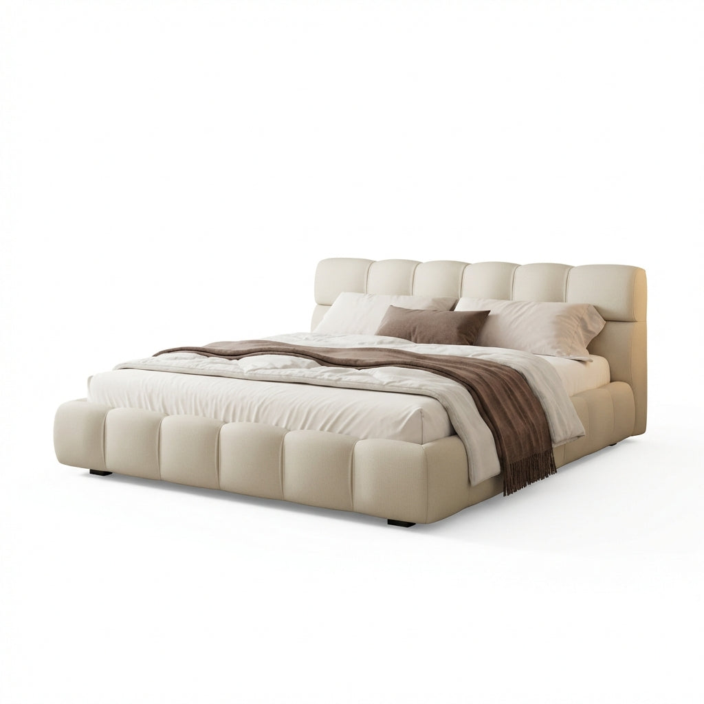 The Valencia Modern Low-Profile King Tufted Bed