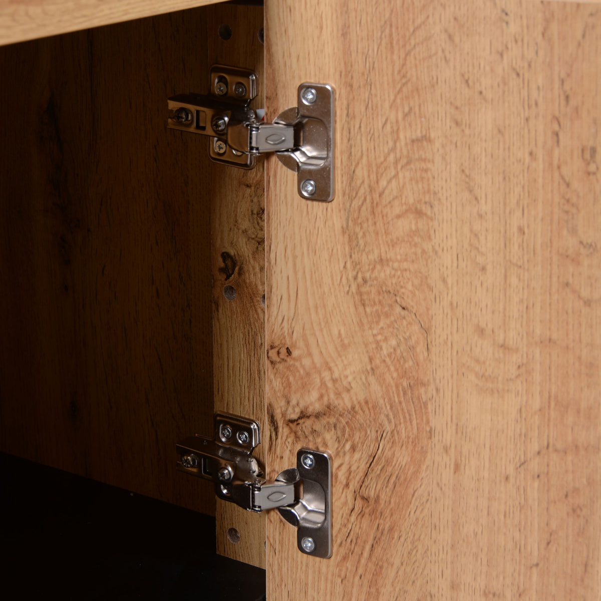 Modern LED TV Stand with Media Storage